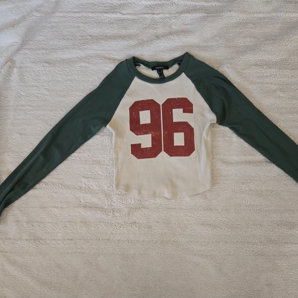 Forever 21 Kids Long Sleeve Tee with Red Graphic